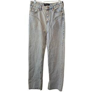 Piral Light Wash Western Yoke Straight Leg Jeans 1082-1 Blue 100% Cotton Size L